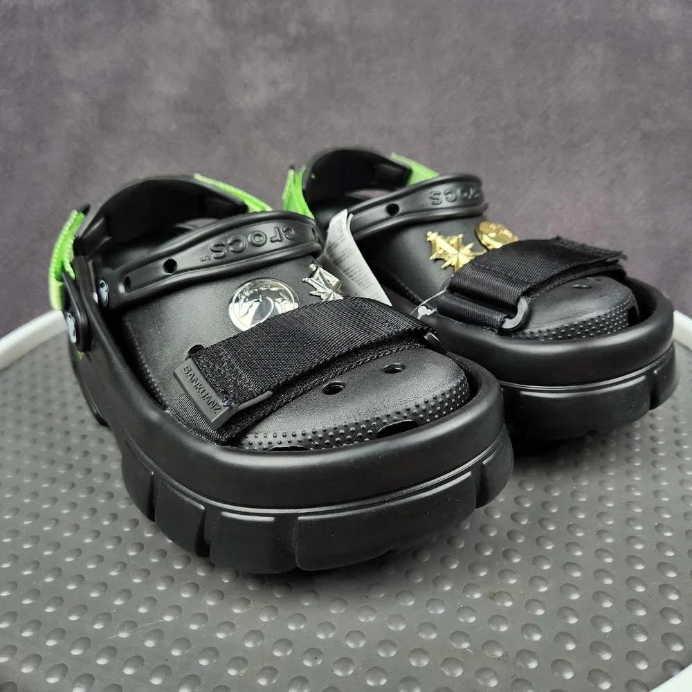 Sankuanz x Crocs Classic Clog Black Mens Size 7 Womens Size 9 206900-001 NEW